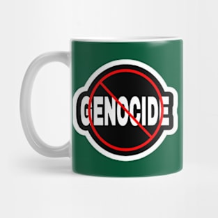 🚫 GENOCIDE - Sticker - Back Mug